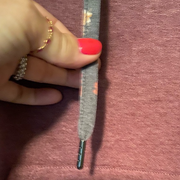 Maurices Women's Burgundy Hoodie - Picture 5 of 6